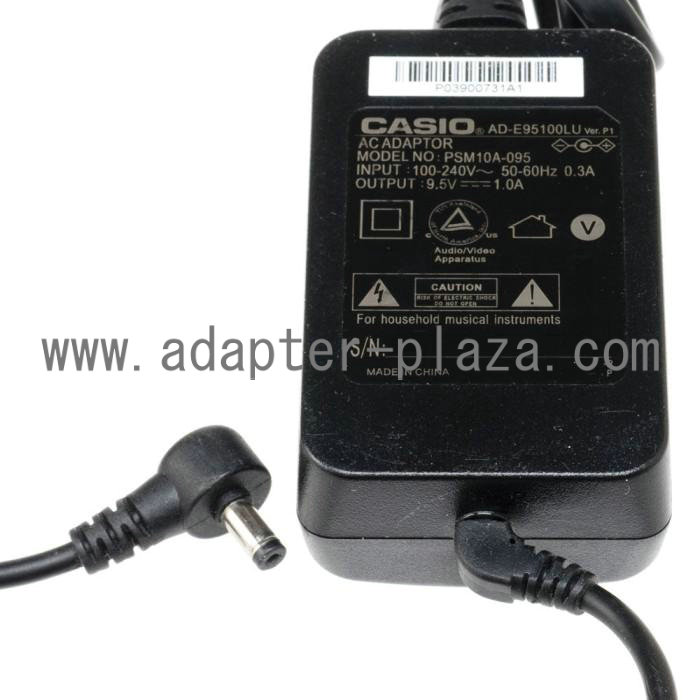 Brand New Casio Adaptor AD-E95100 9.5V 1.0A power charger for Casio CTK-1100 CTK-1150 CTK-1200 CTK-2080 - Click Image to Close